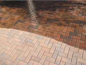 Brick's that have half a sealing solution applied to it, and the other half without.